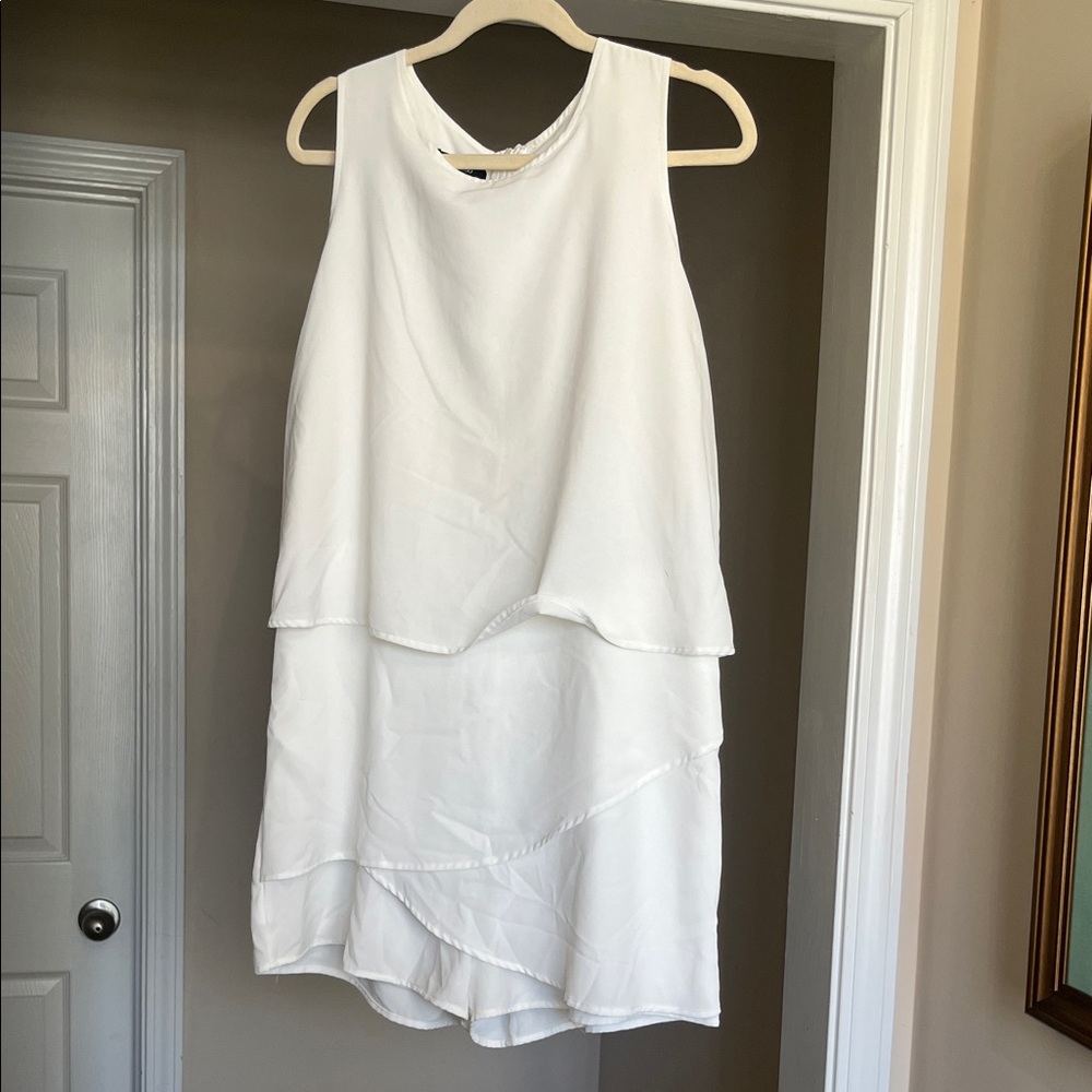 DOKOTOO White Layered Romper